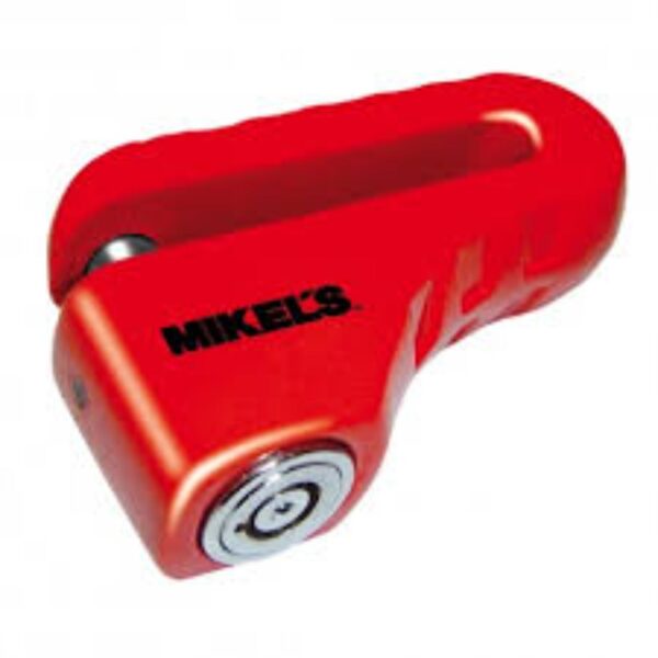 CANDADO DE DISCO COLOR ROJO DE MOTO SIN ALARMA - Imagen 2
