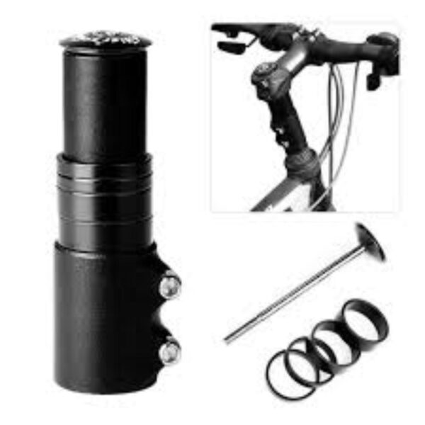 EXTENSOR O ELEVADOR DE ALUMINIO PARA TIMON DE BICICLETA - Imagen 2