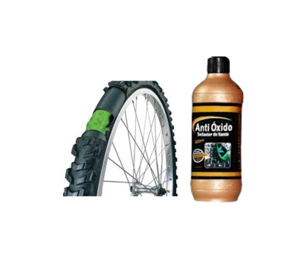 CÁMARA CON LÍQUIDO ANTIPINCHAZOS PARA BICICLETA ARO 27.5 - Imagen 5