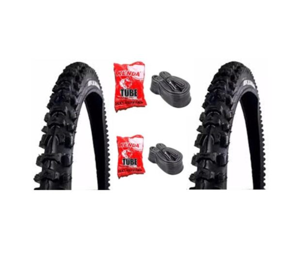 2 LLANTAS KENDA + CÁMARAS + BANDAS ANTINCHAZOS BICICLETA - Imagen 4