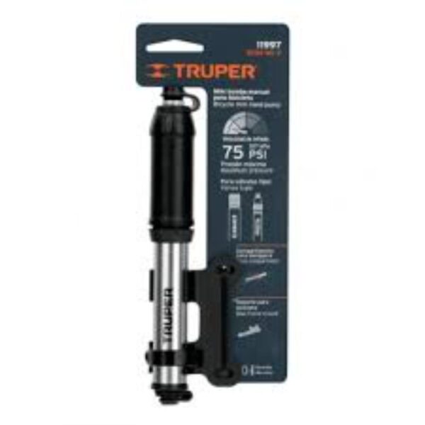 MINI INFLADOR TRUPER DE 60 PSI PARA BICICLETA - Imagen 4