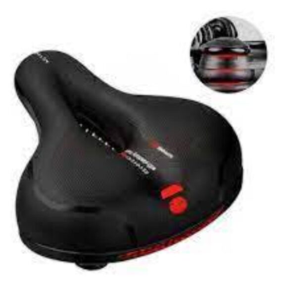 Asiento Sillin Ancho Y Delgado Para Bicicleta Paseo Y Mtb - Imagen 5
