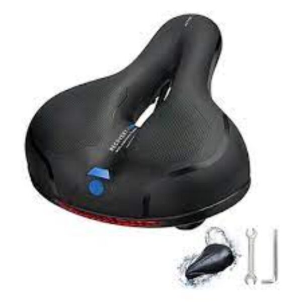 Asiento Sillin Ancho Y Delgado Para Bicicleta Paseo Y Mtb - Imagen 7