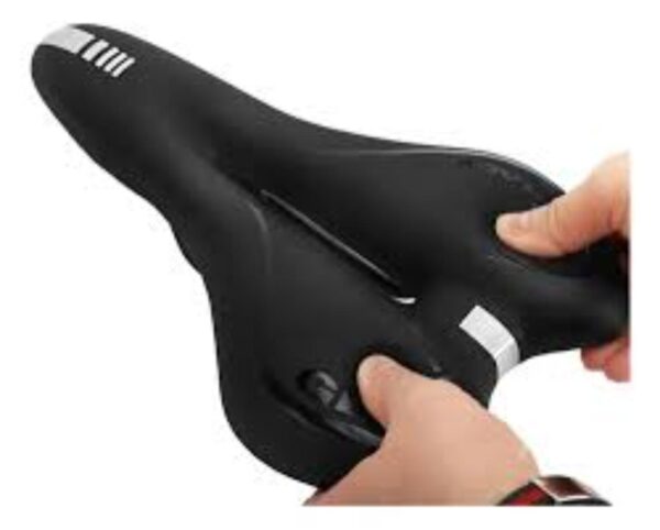 Asiento Sillin Ancho Y Delgado Para Bicicleta Paseo Y Mtb - Imagen 6