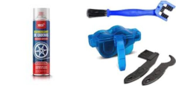 SPRAY+KIT DE LIMPIEZA+LIQUIDOANTIPINCHAZOS+ESPEJOS PARA BICICLETA - Imagen 8